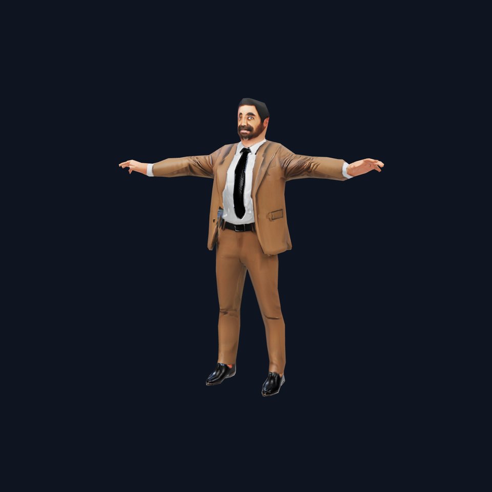 Businessman Standing Pose Model Pack